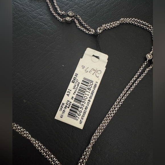 NWT Judith Jack Sterling Silver Blue Doublet Pendant - Picture 4 of 8